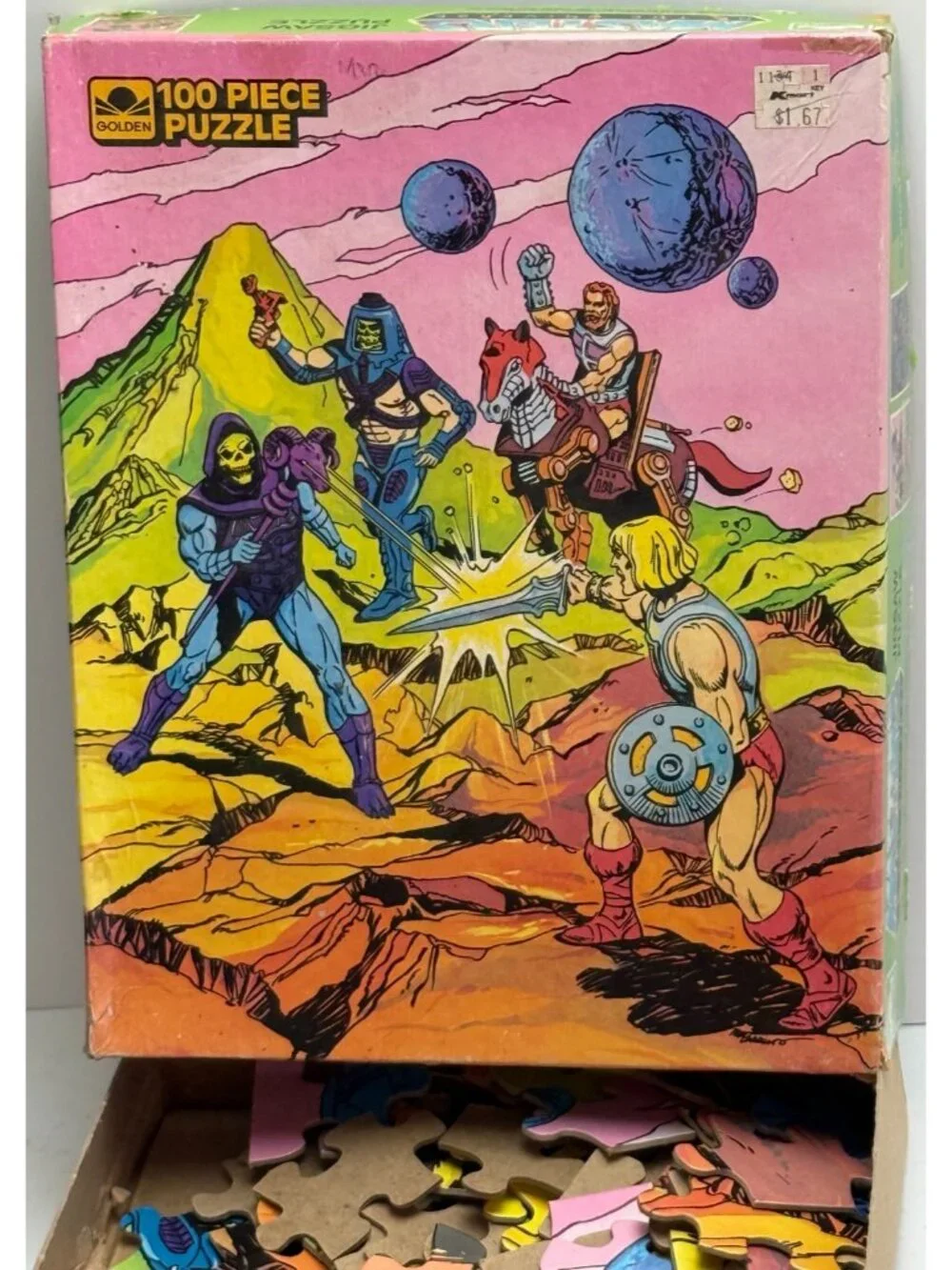 He-Man Masters of the Universe 100+ Piece Jigsaw Puzzle 1984 Fearless Foes MOTU